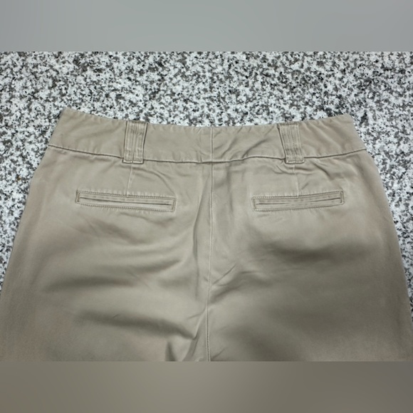 New York and Company Low Waisted Flare Khaki Slacks - Picture 6 of 6